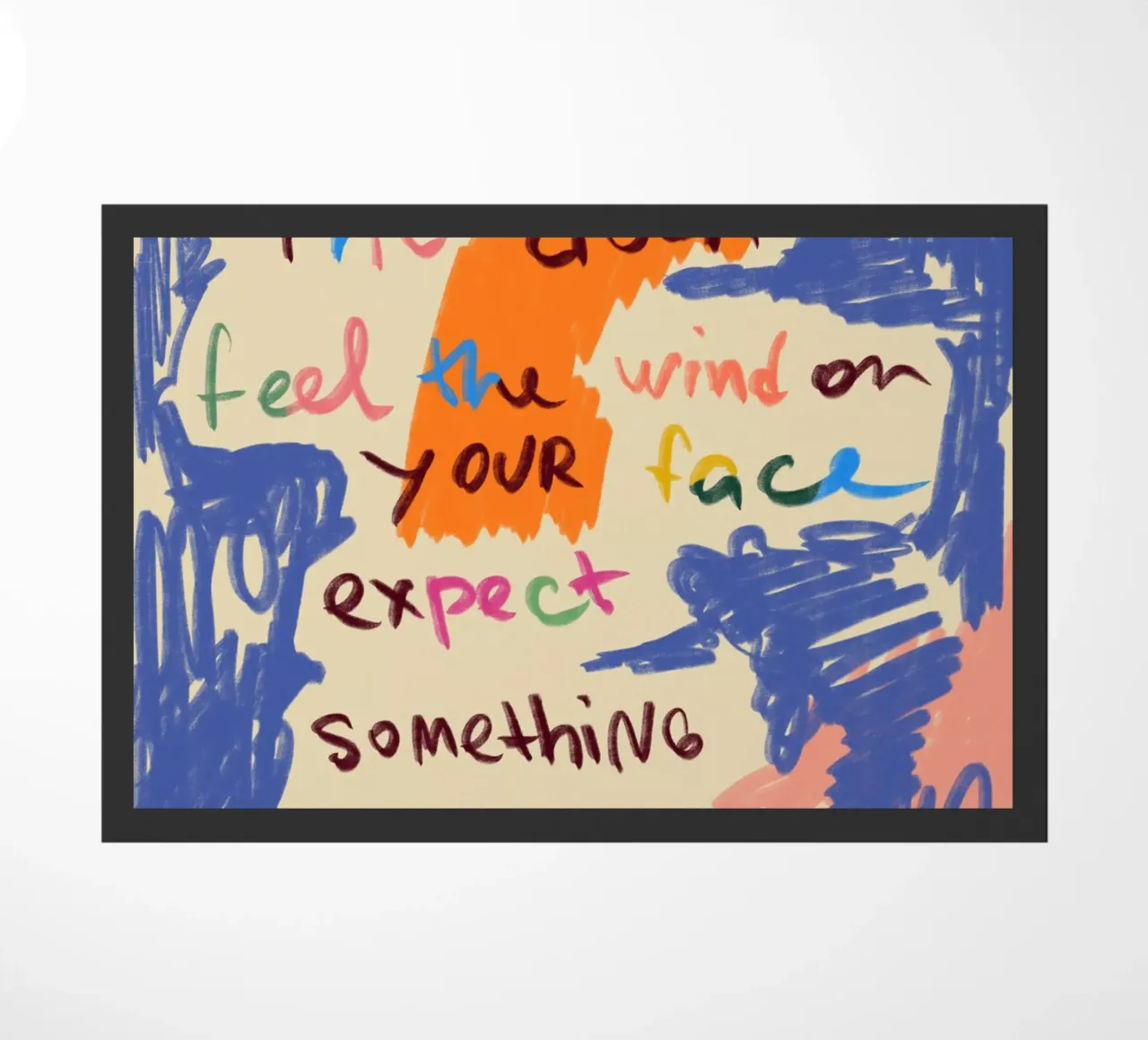 MAGICAL DAY MESSAGE doormat by Sandra Poliakov