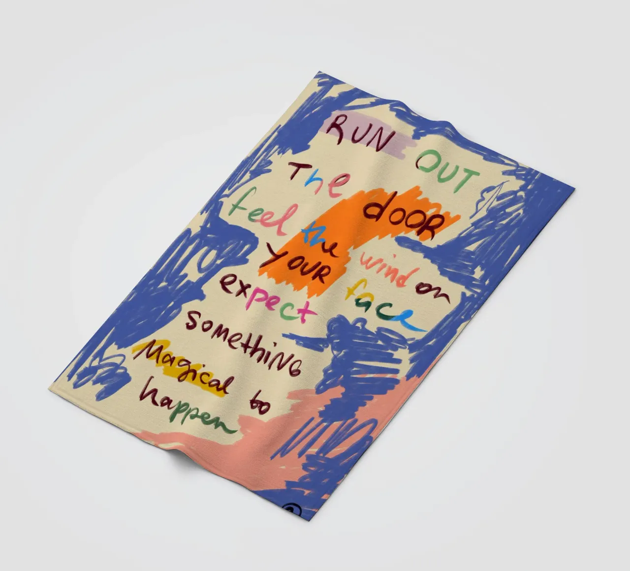 BOTSCHAFT DES MAGISCHEN TAGES Fleecedecke von Sandra Poliakov