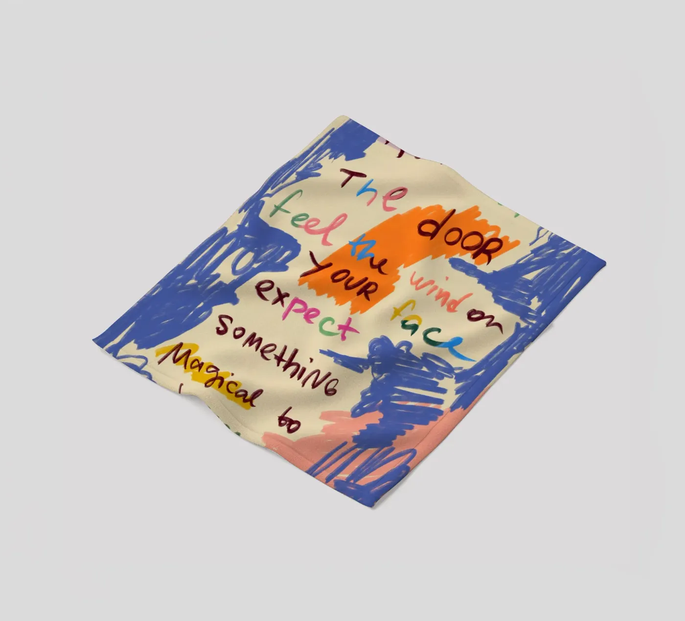 MAGICAL DAY MESSAGE Fleecedecke von Sandra Poliakov