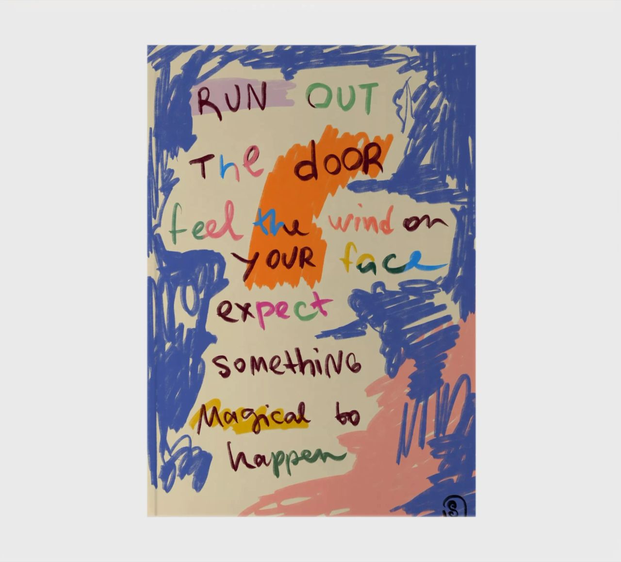 MAGICAL DAY MESSAGE notebook by Sandra Poliakov