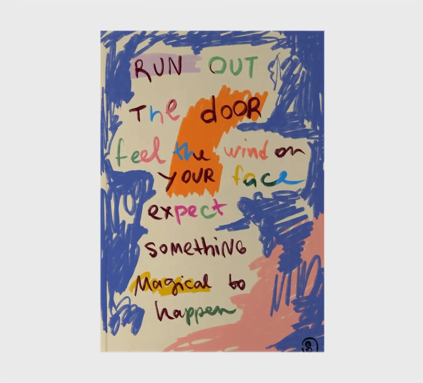 MAGICAL DAY MESSAGE notebook by Sandra Poliakov