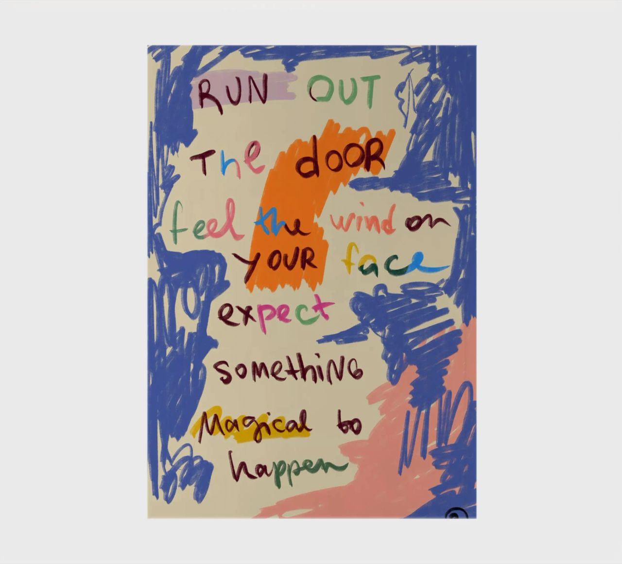 MAGICAL DAY MESSAGE notebook by Sandra Poliakov