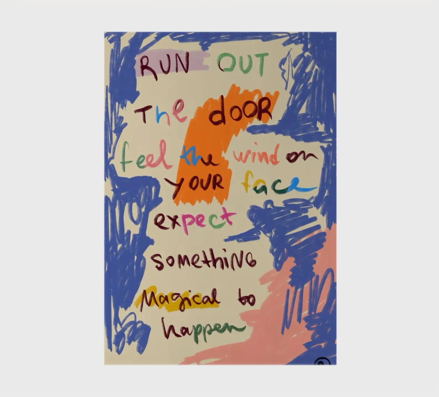 MAGICAL DAY MESSAGE notebook by Sandra Poliakov