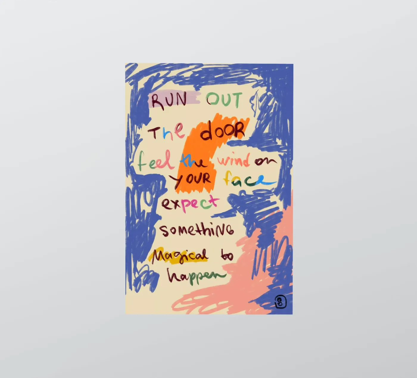 MAGISCHE DAG BERICHT sticker van Sandra Poliakov