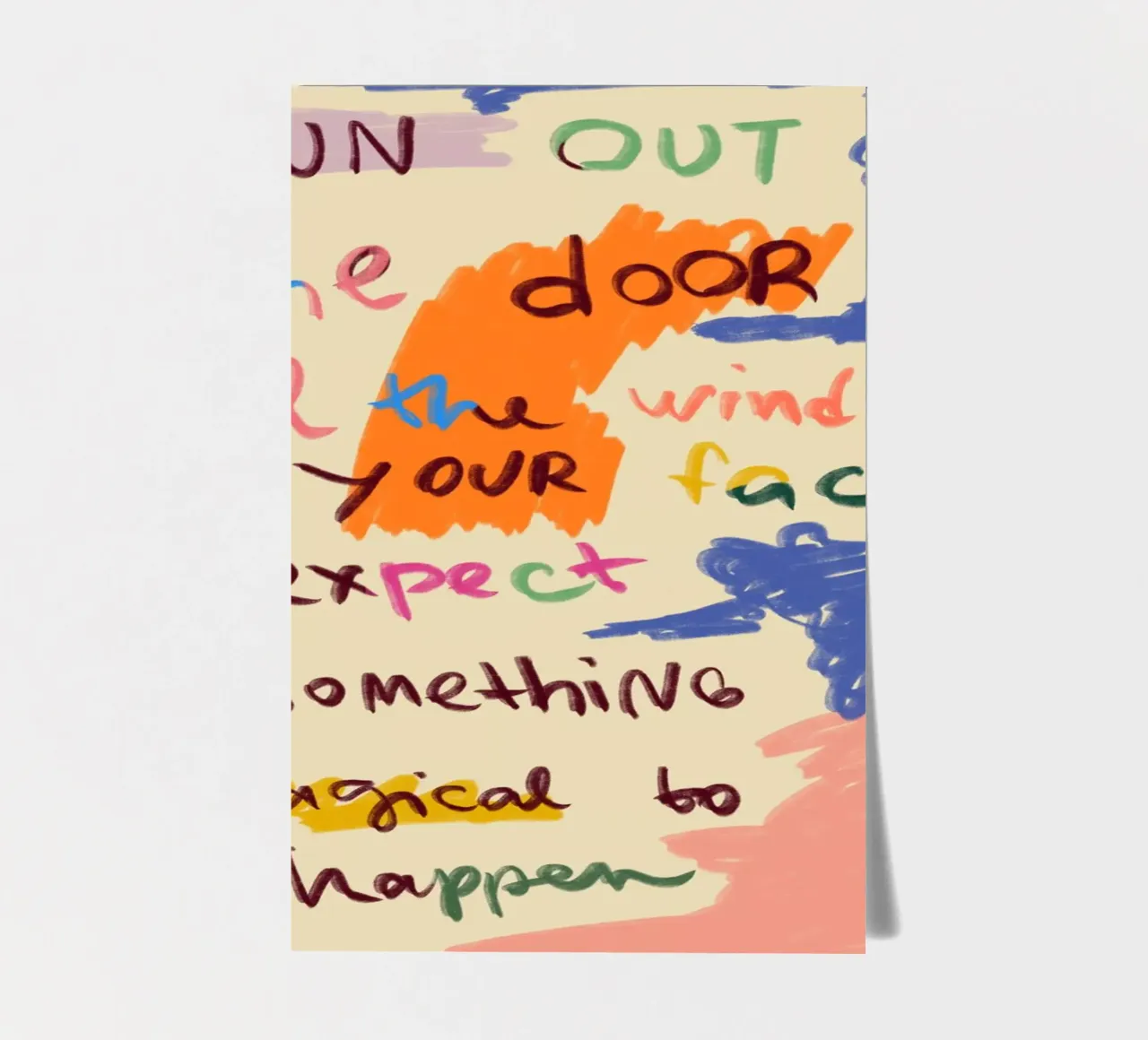 MAGICAL DAY MESSAGE sticker sheet by Sandra Poliakov