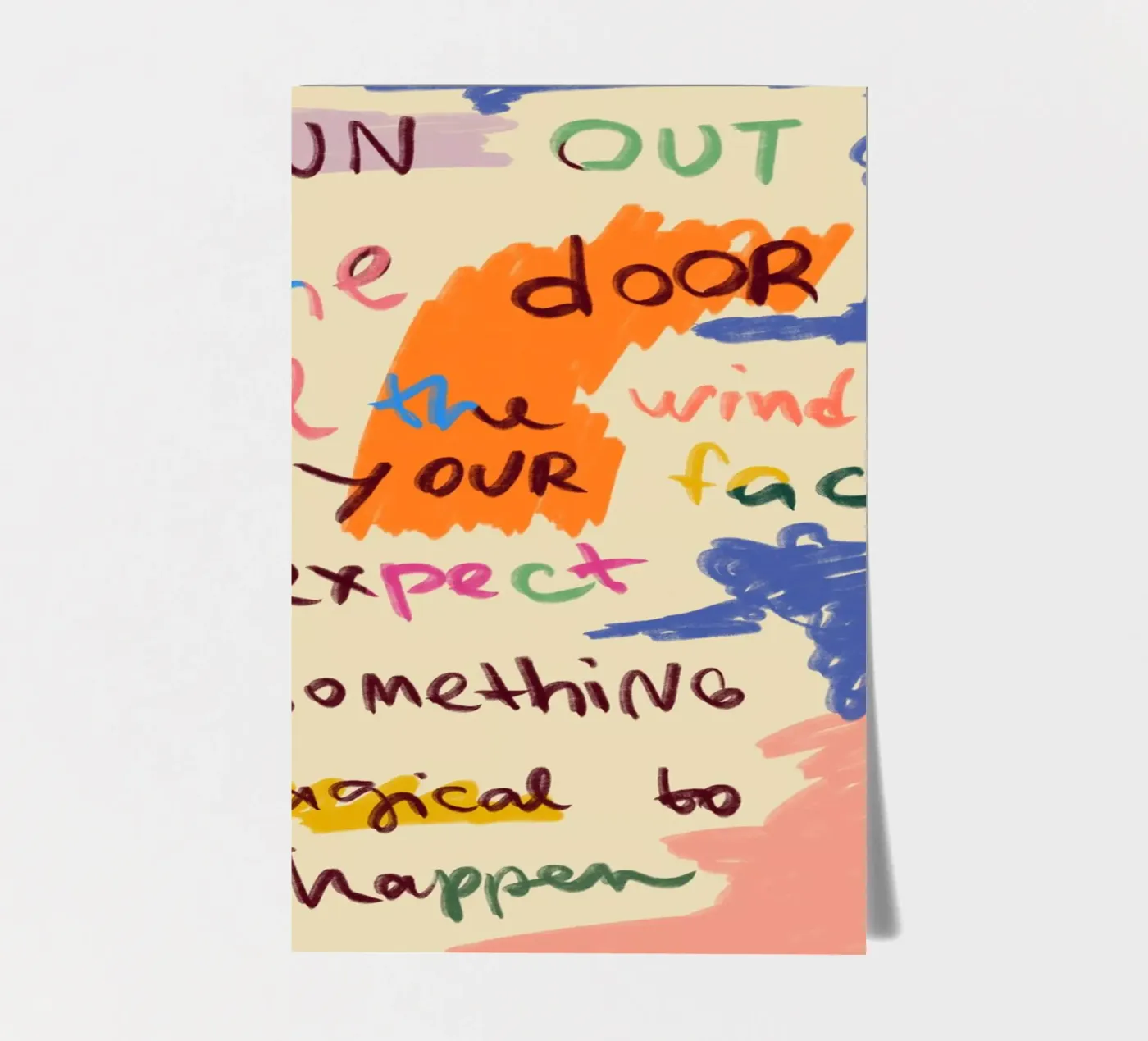 MAGICAL DAY MESSAGE sticker sheet by Sandra Poliakov