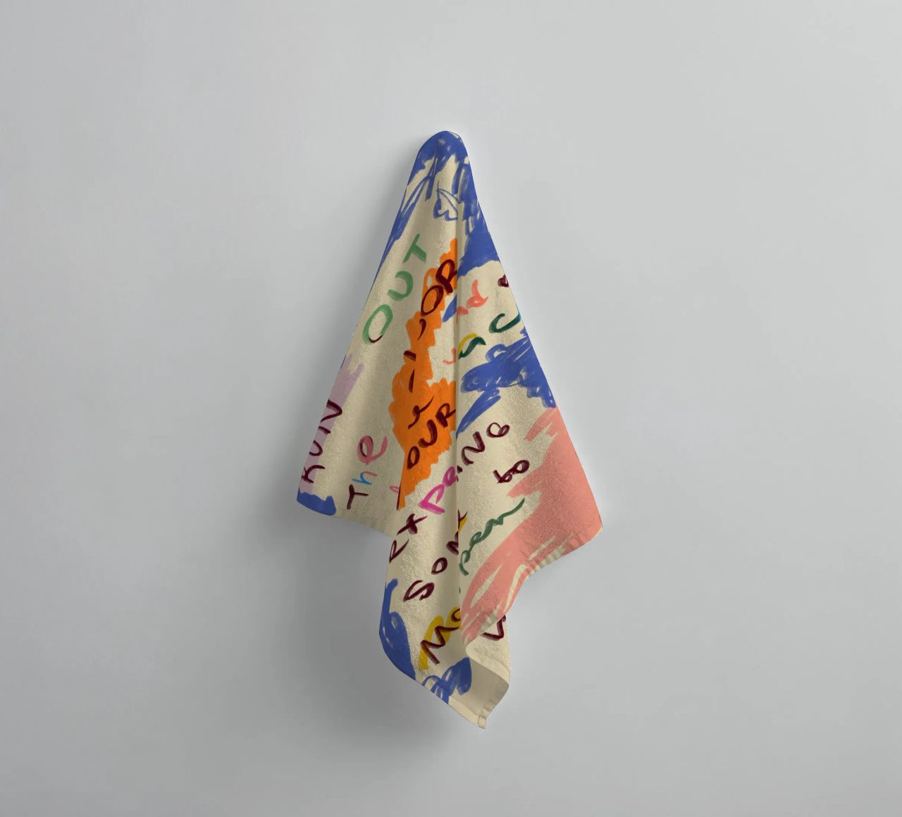 MAGICAL DAY MESSAGE towel by Sandra Poliakov