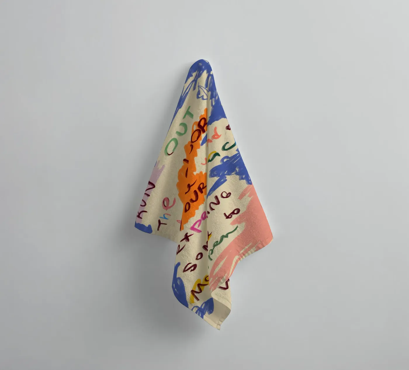 MAGICAL DAY MESSAGE towel by Sandra Poliakov