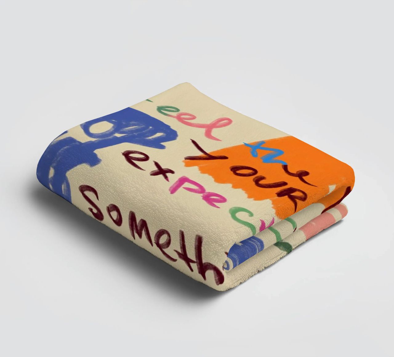 MAGICAL DAY MESSAGE towel by Sandra Poliakov