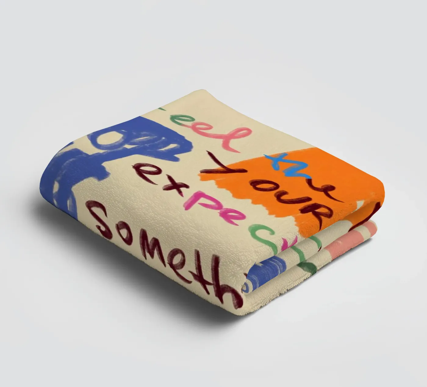 MAGICAL DAY MESSAGE towel by Sandra Poliakov
