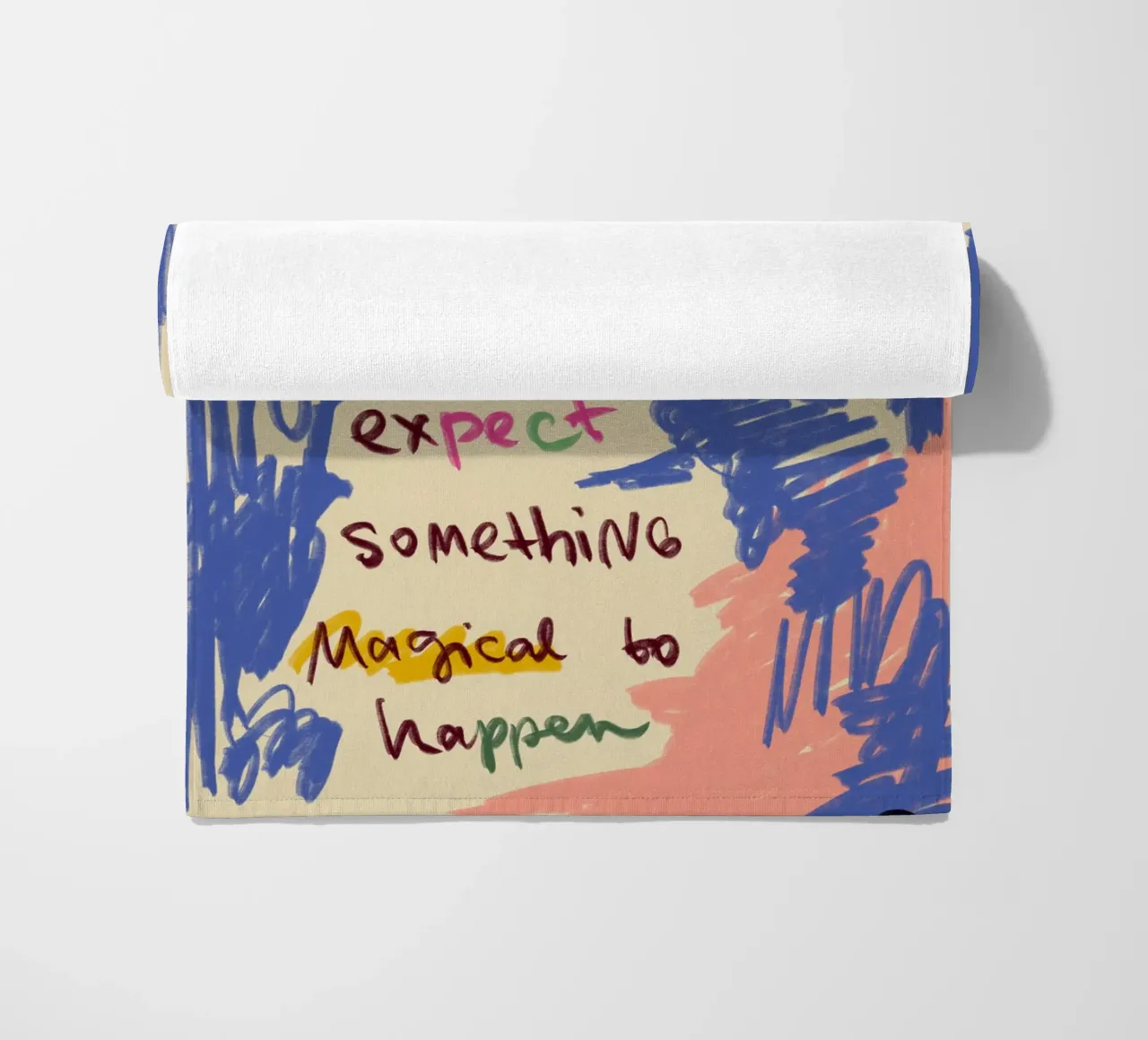 MAGICAL DAY MESSAGE product.type.towel-beach common.byCreator Sandra Poliakov