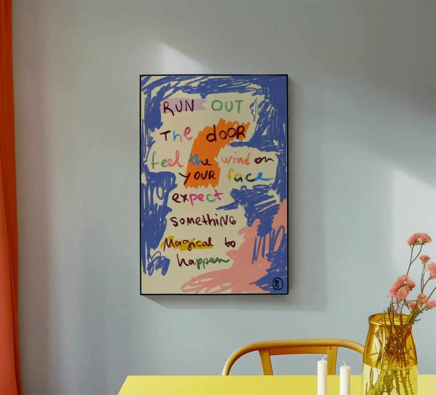 MAGICAL DAY MESSAGE Acryl-Glas von Sandra Poliakov