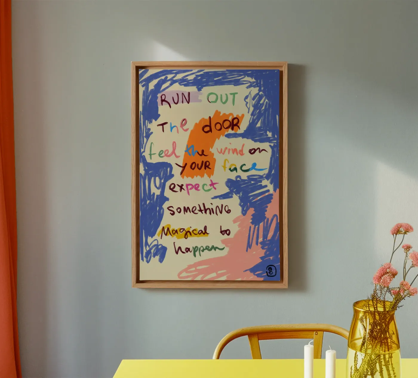 MAGICAL DAY MESSAGE canvas by Sandra Poliakov