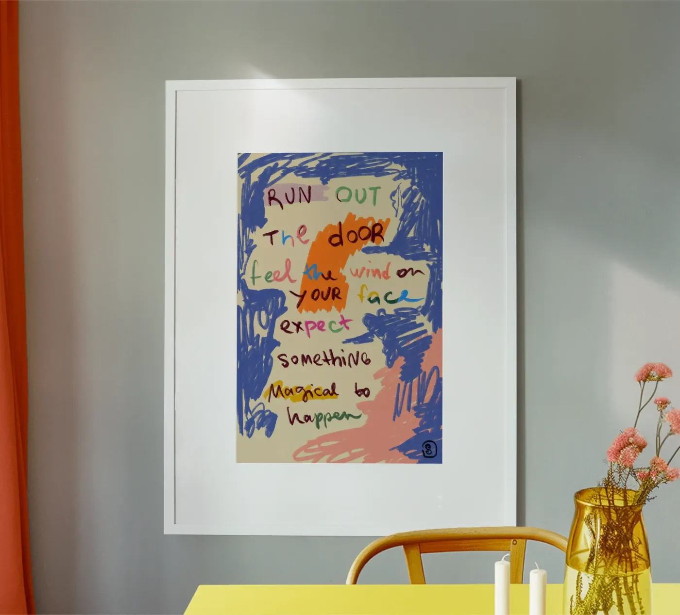MAGICAL DAY MESSAGE poster by Sandra Poliakov