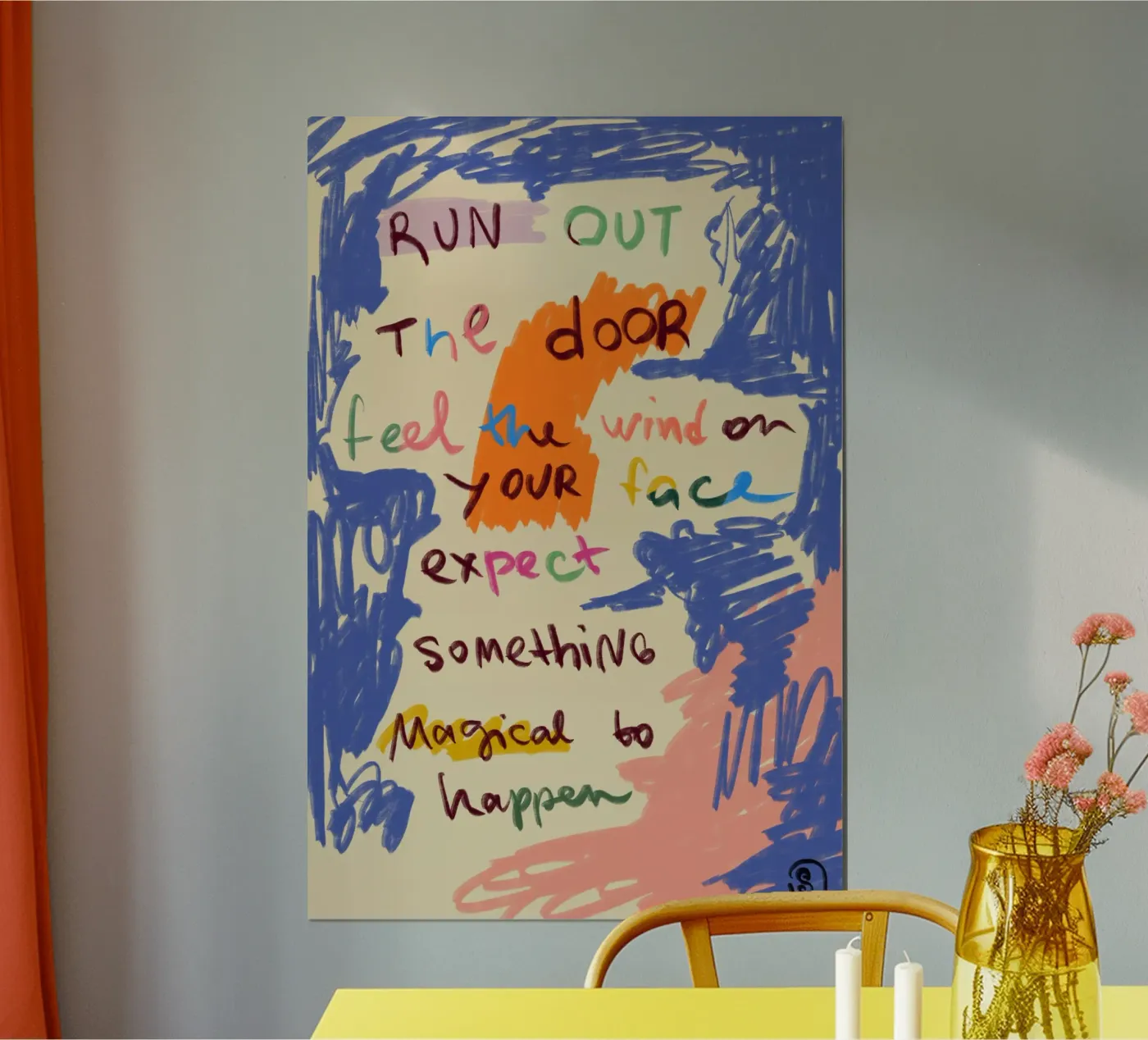 MAGICAL DAY MESSAGE poster by Sandra Poliakov