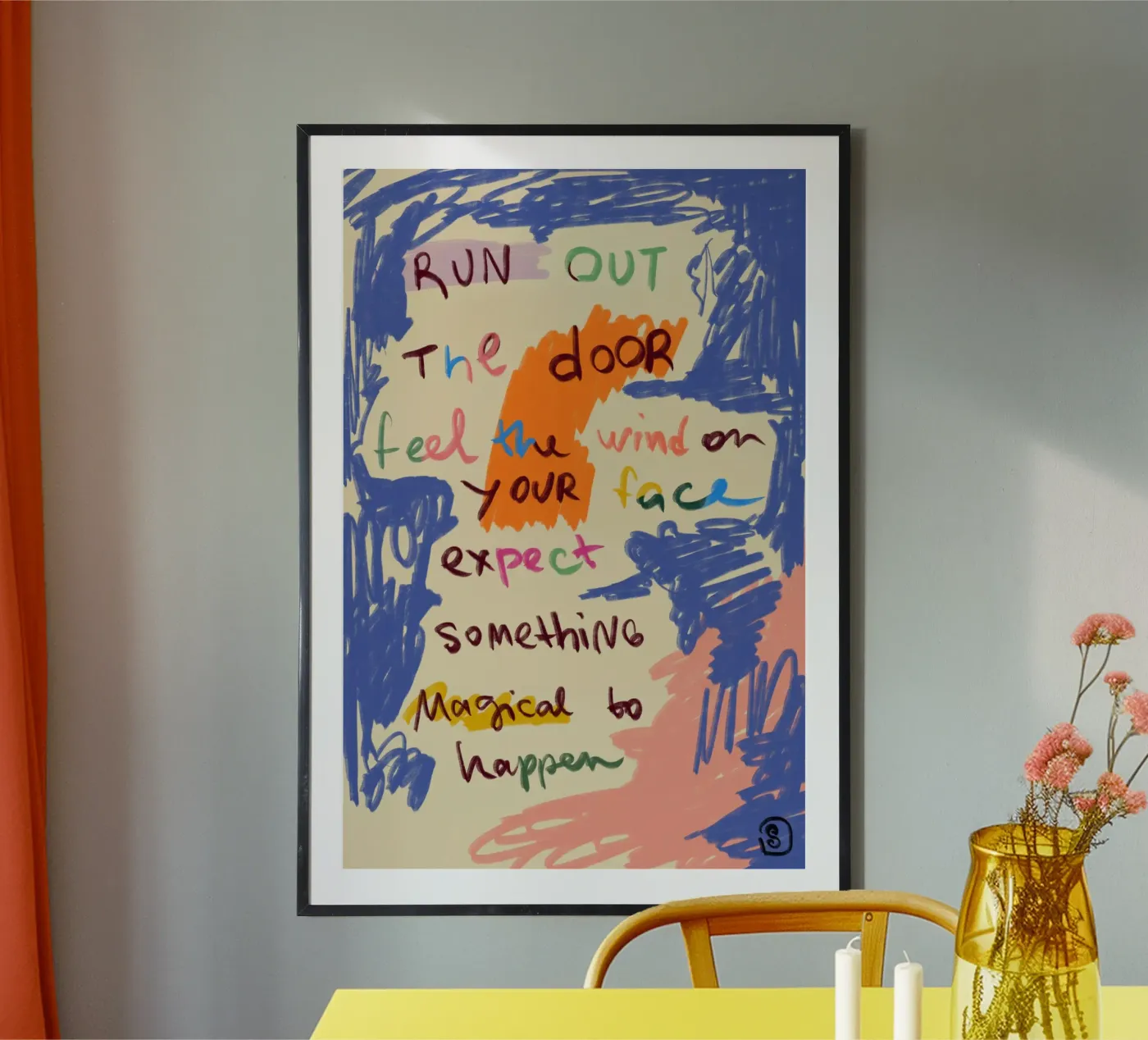 MAGICAL DAY MESSAGE poster by Sandra Poliakov
