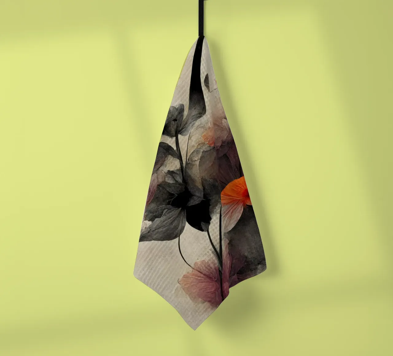 Peach Dry Flowers canovaccio da cucina da treechild