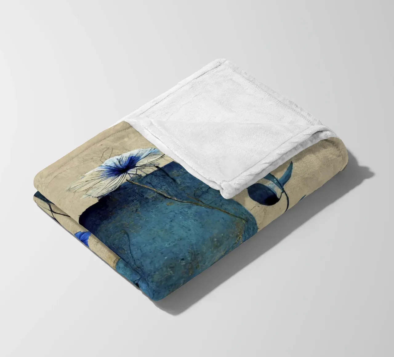 Blue Blocks coperta in pile da treechild