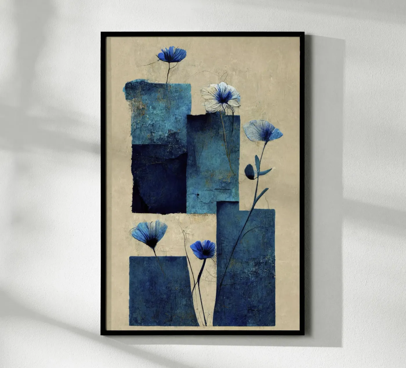 Blue Blocks Poster von treechild