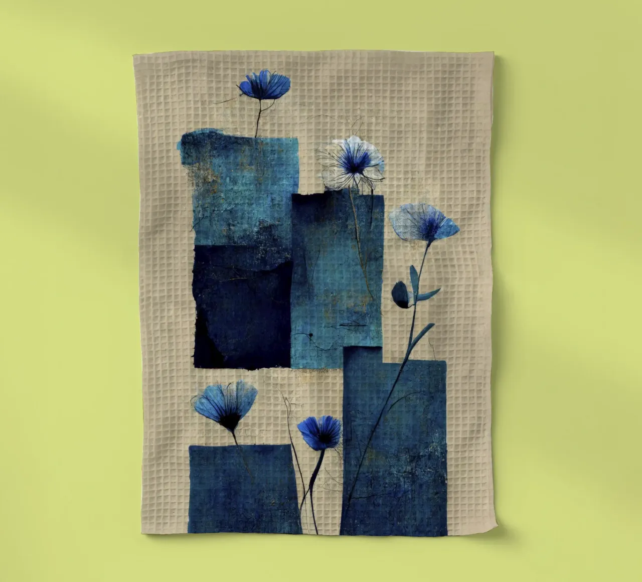 Blue Blocks canovaccio da cucina da treechild