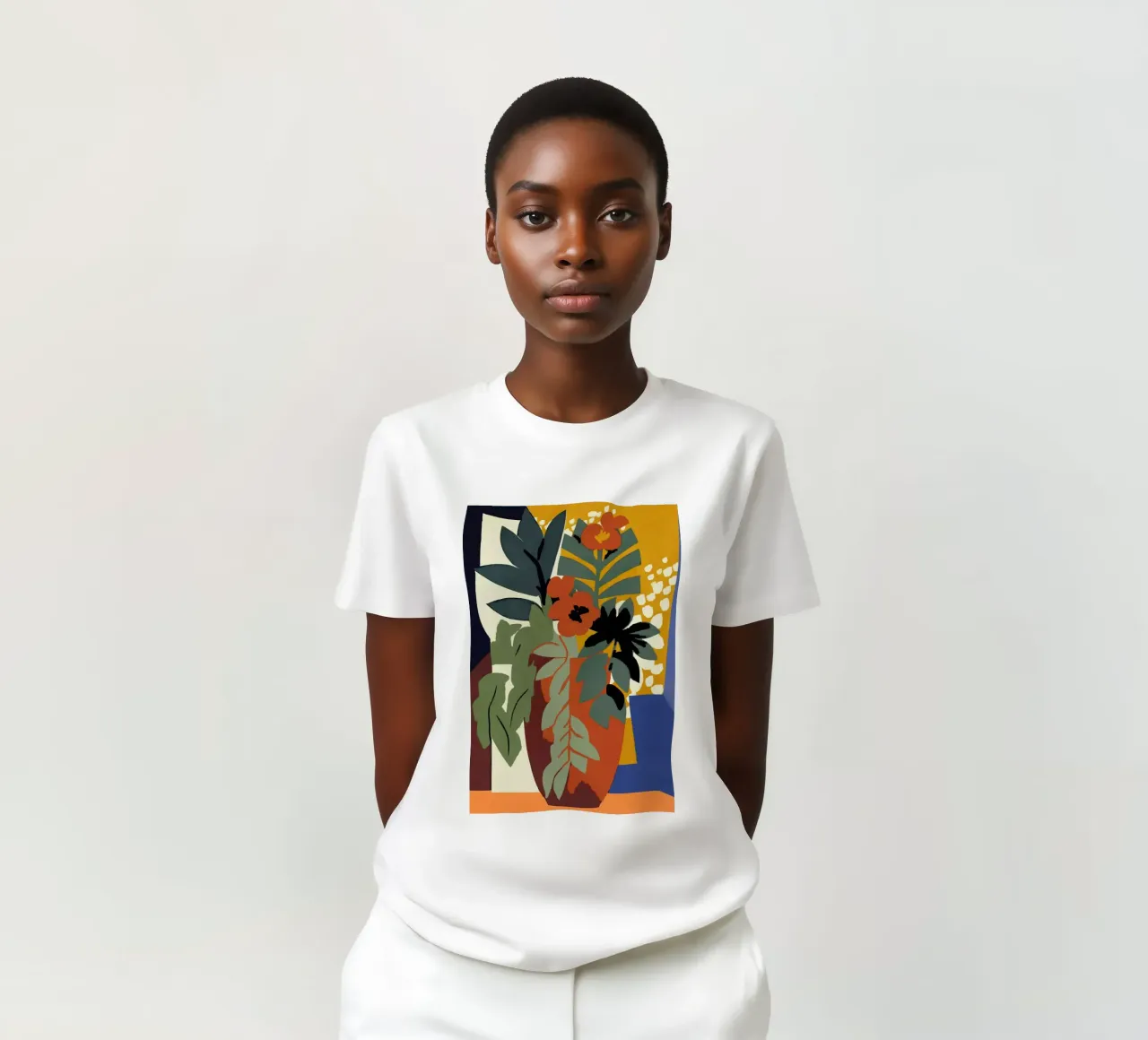 Abstract Flower Impression t-shirt da treechild