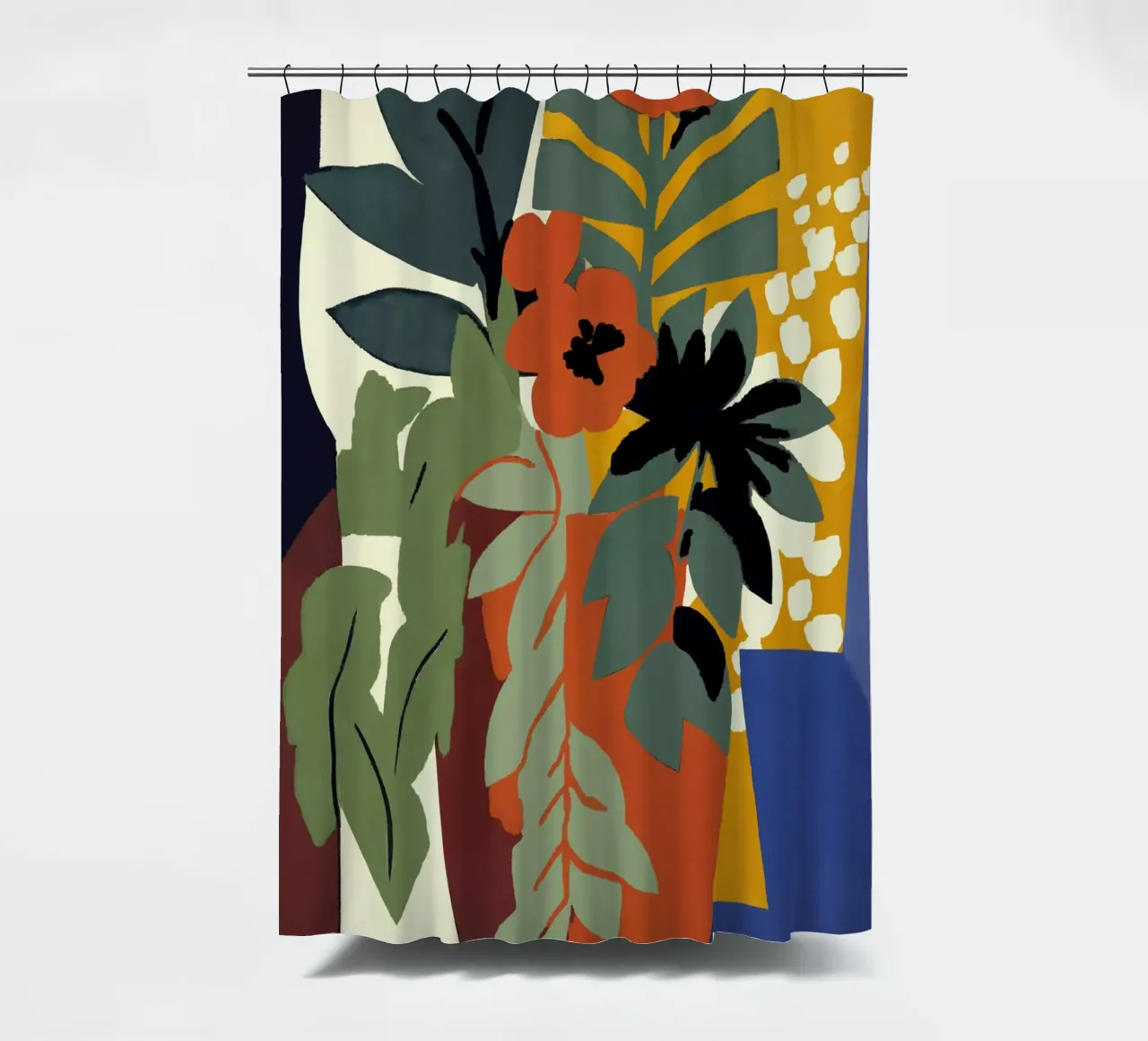 Abstract Flower Impression tenda da doccia da treechild