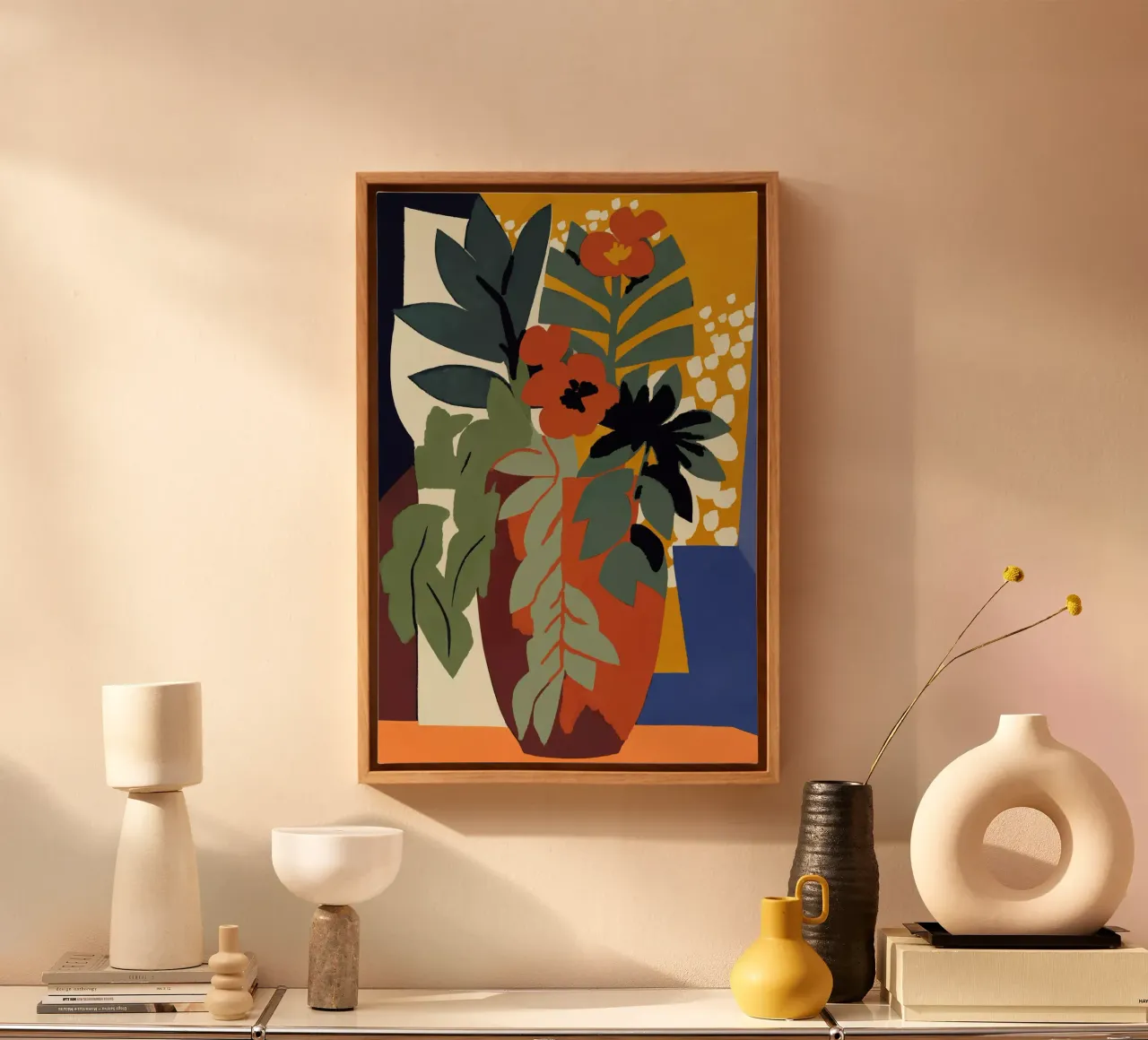 Abstract Flower Impression canvas by treechild