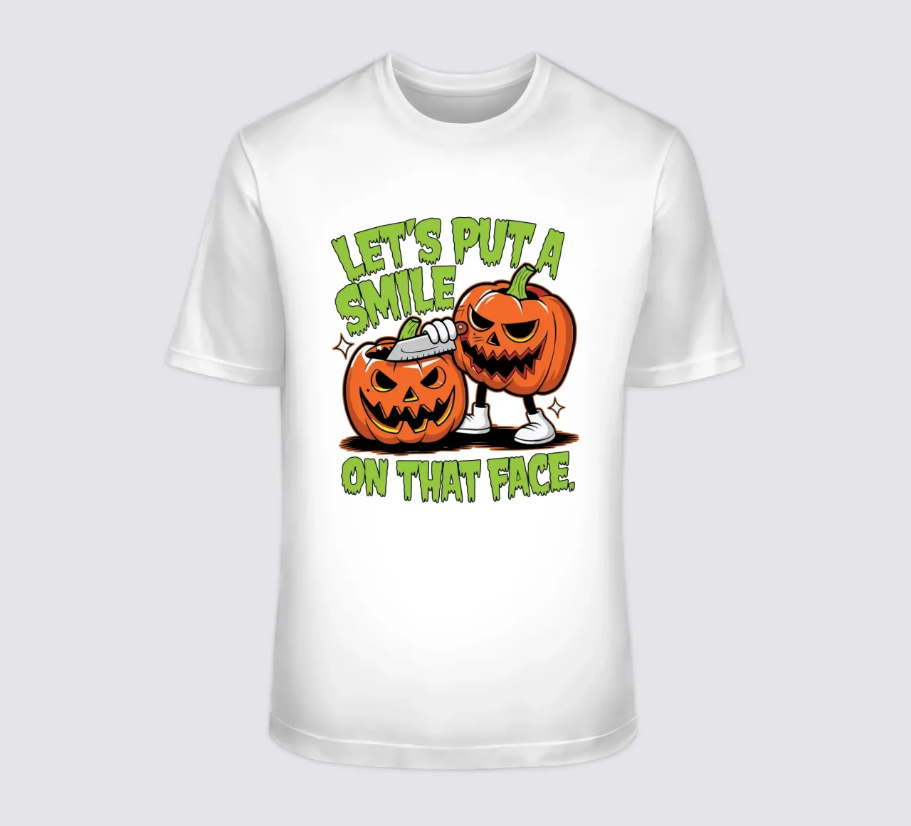 Let's put a smile on that face t-shirt da edsonramosart