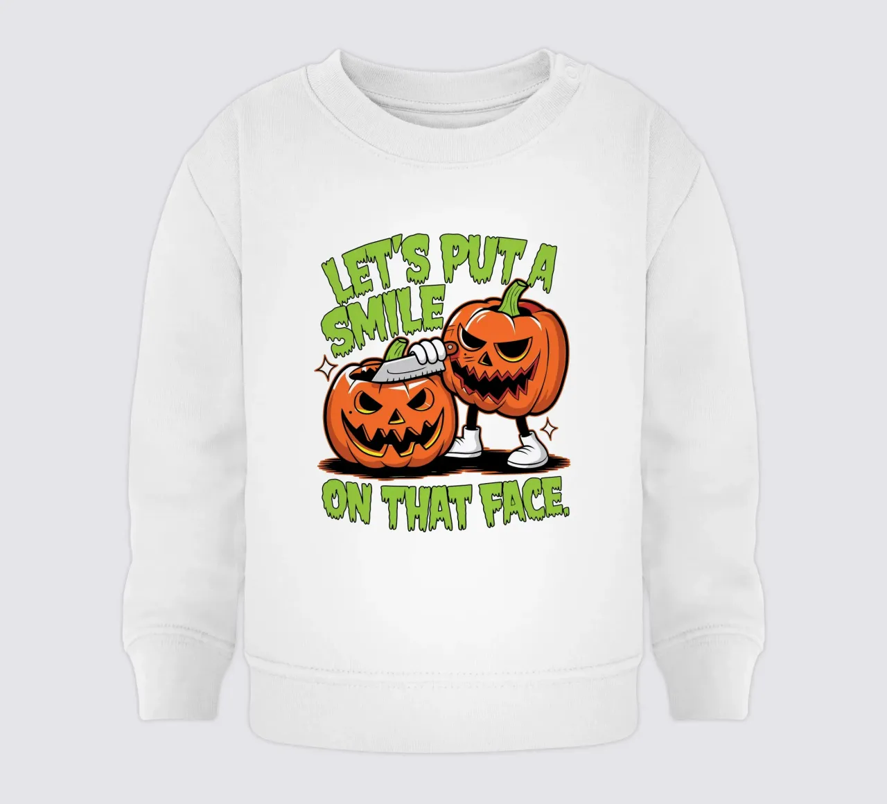 Let's put a smile on that face felpa neonato da edsonramosart