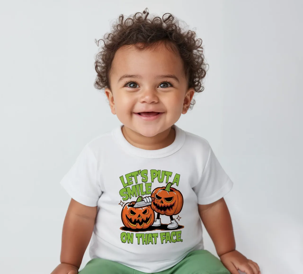 Let's put a smile on that face maglietta neonato da edsonramosart