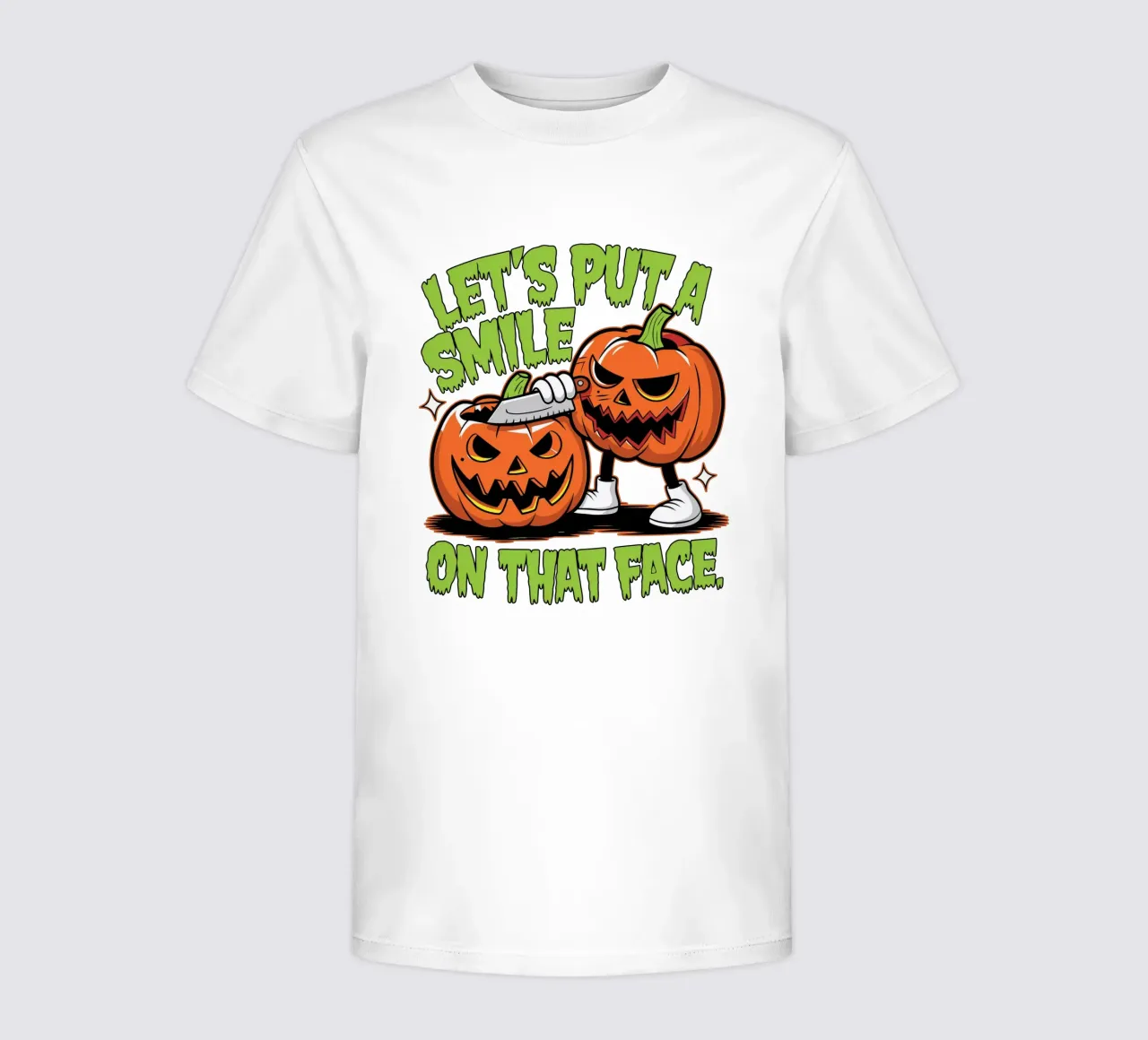 Let's put a smile on that face t-shirt bambini da edsonramosart