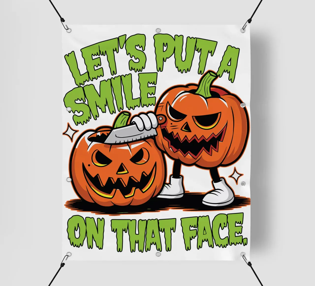 Let's put a smile on that face telo in pvc da edsonramosart