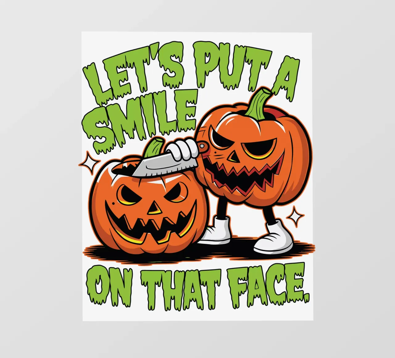 Let's put a smile on that face telo in pvc da edsonramosart