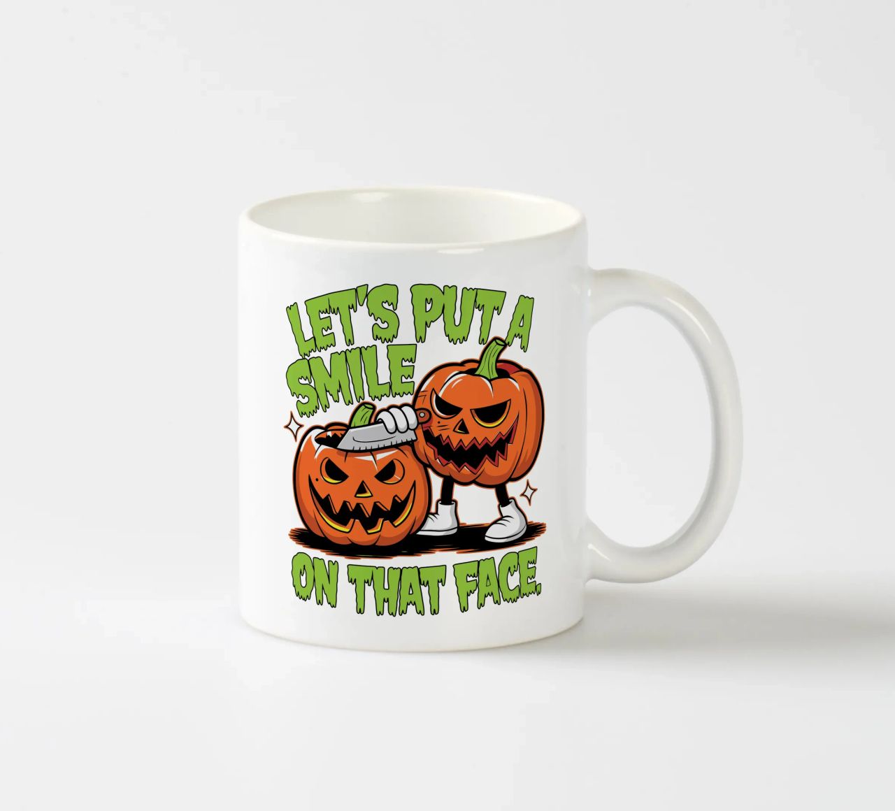 Let's put a smile on that face tazza in ceramica da edsonramosart