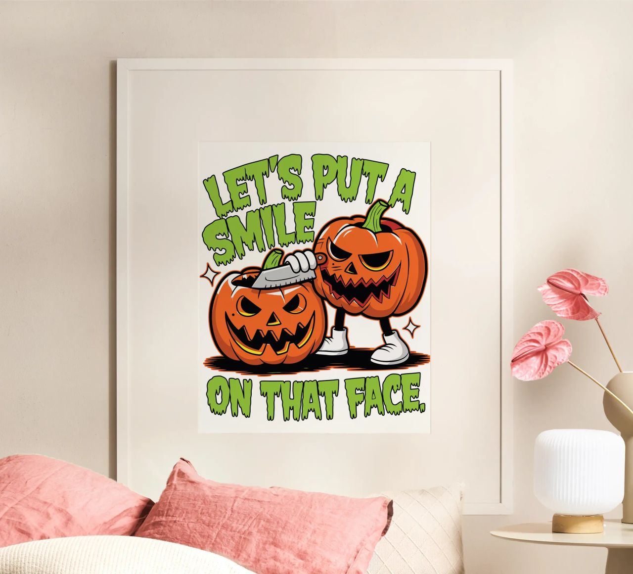 Let's put a smile on that face poster da edsonramosart
