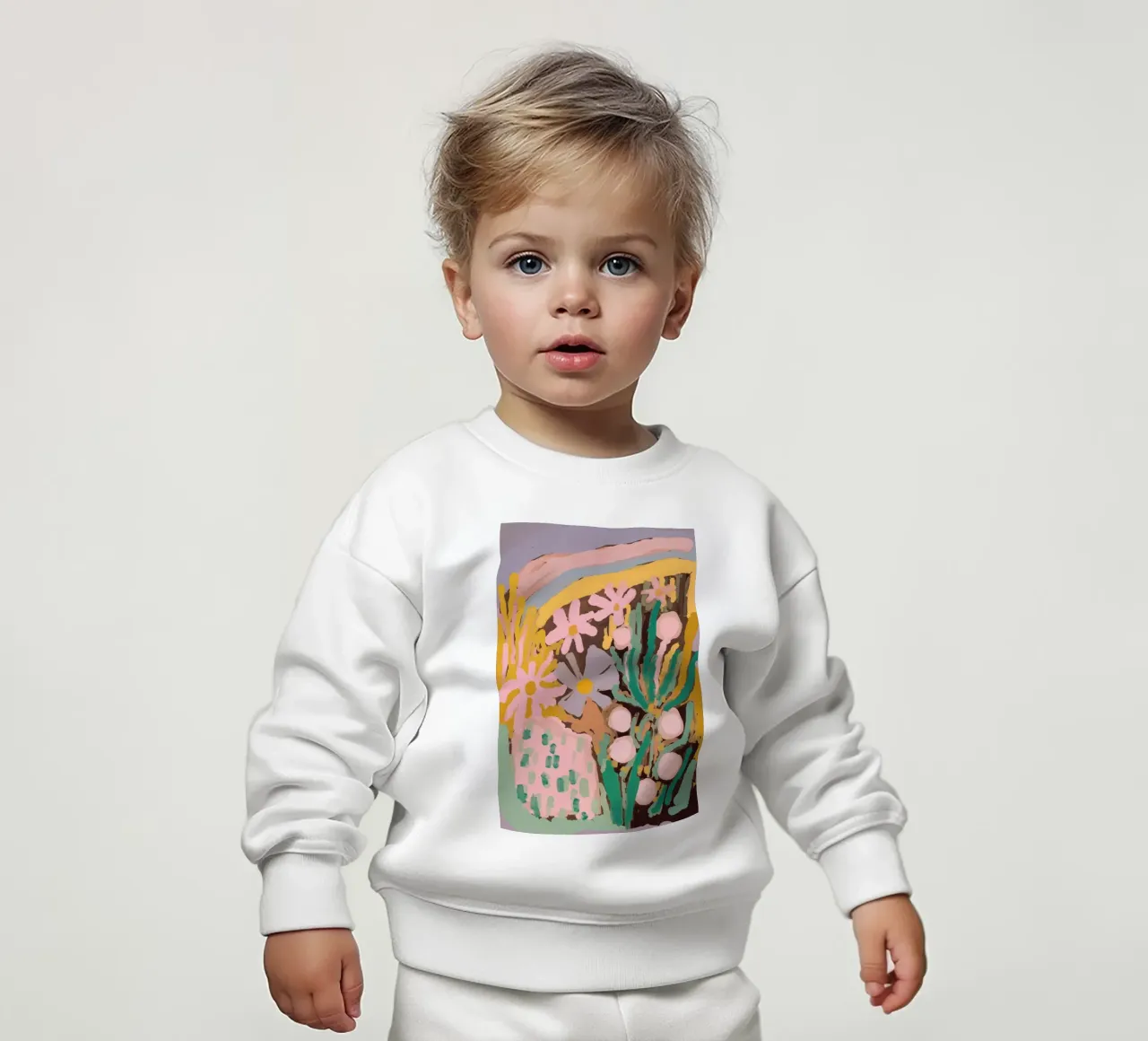 Spring Flower Impression felpa neonato da treechild