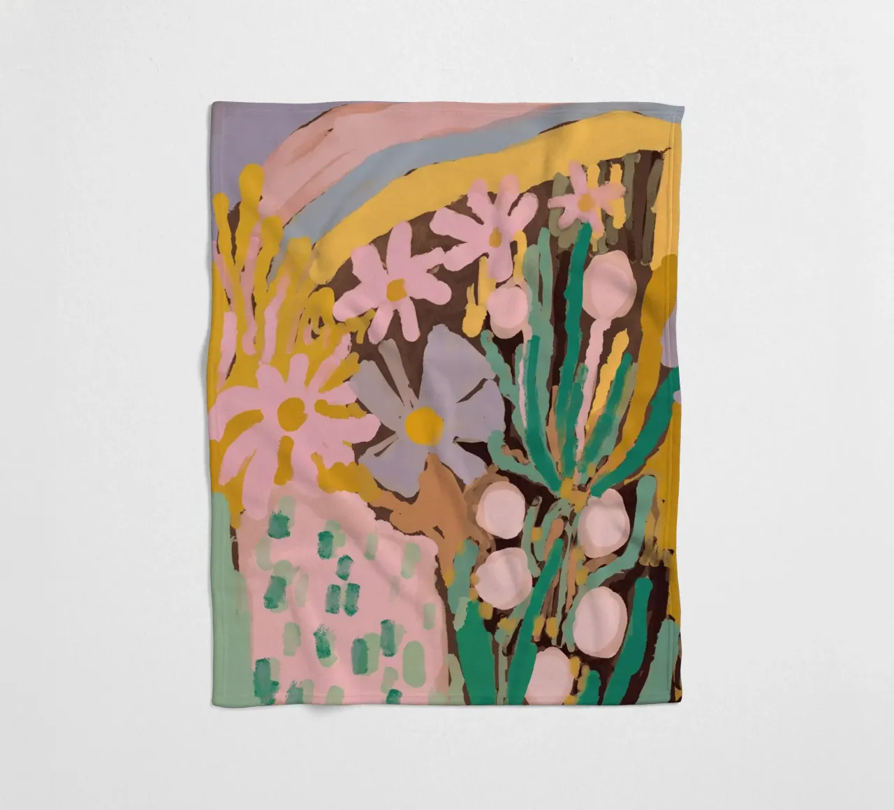 Spring Flower Impression coperta in pile da treechild