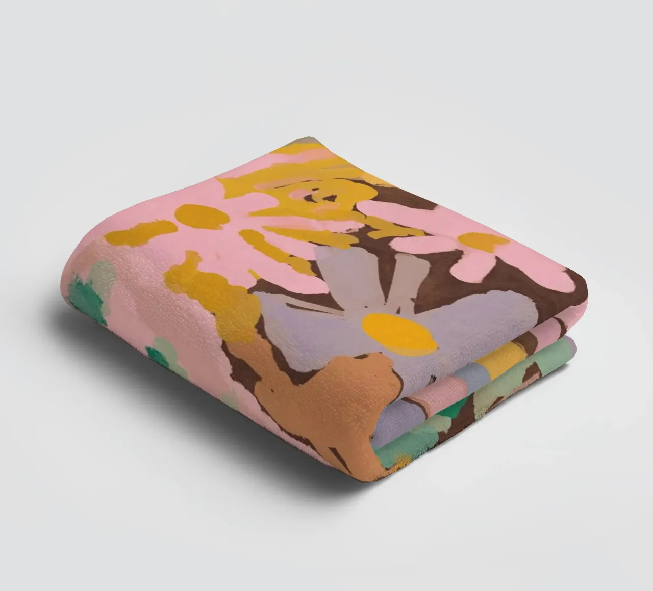 Spring Flower Impression asciugamano da bagno da treechild