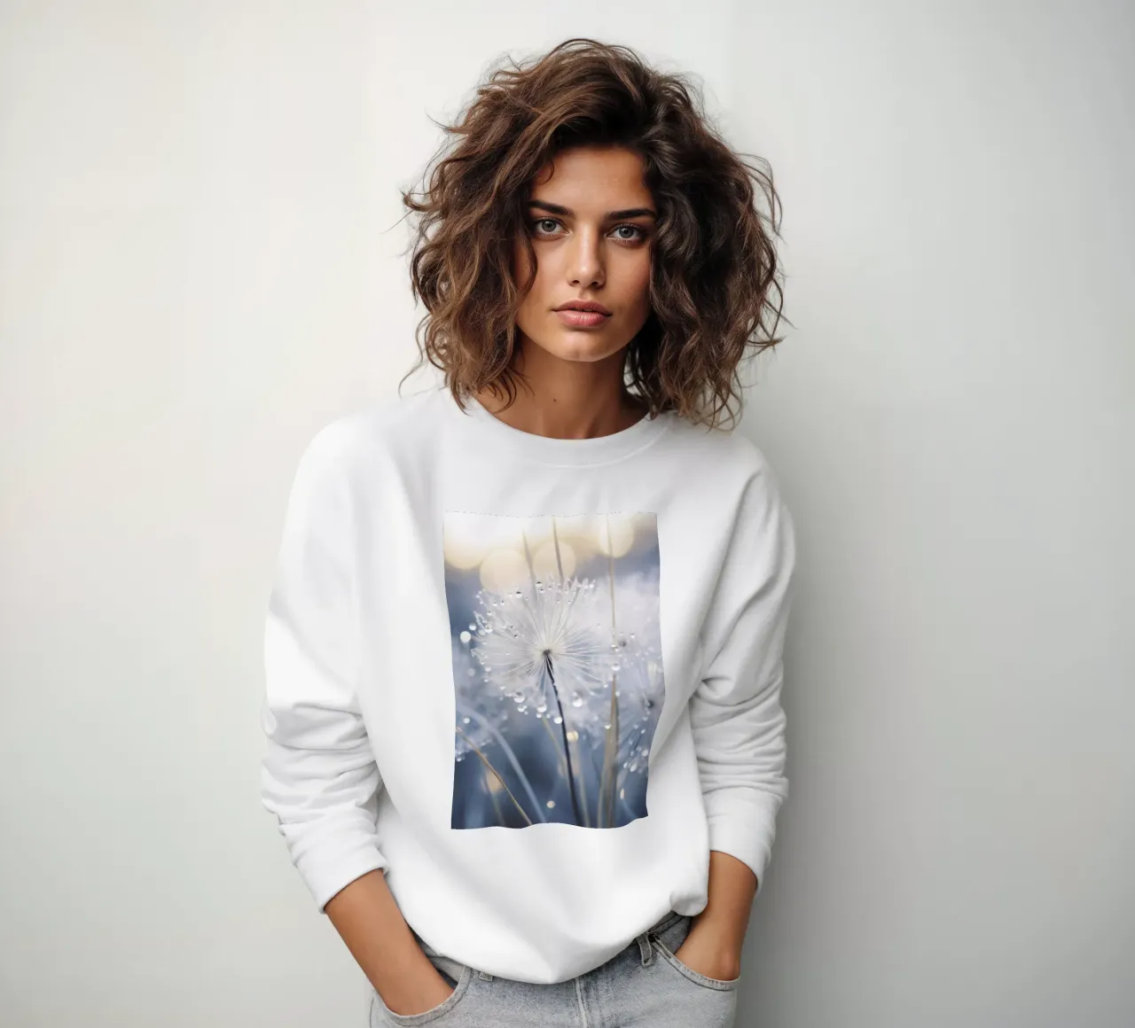 Drops On Dandelion sweatshirt by treechild