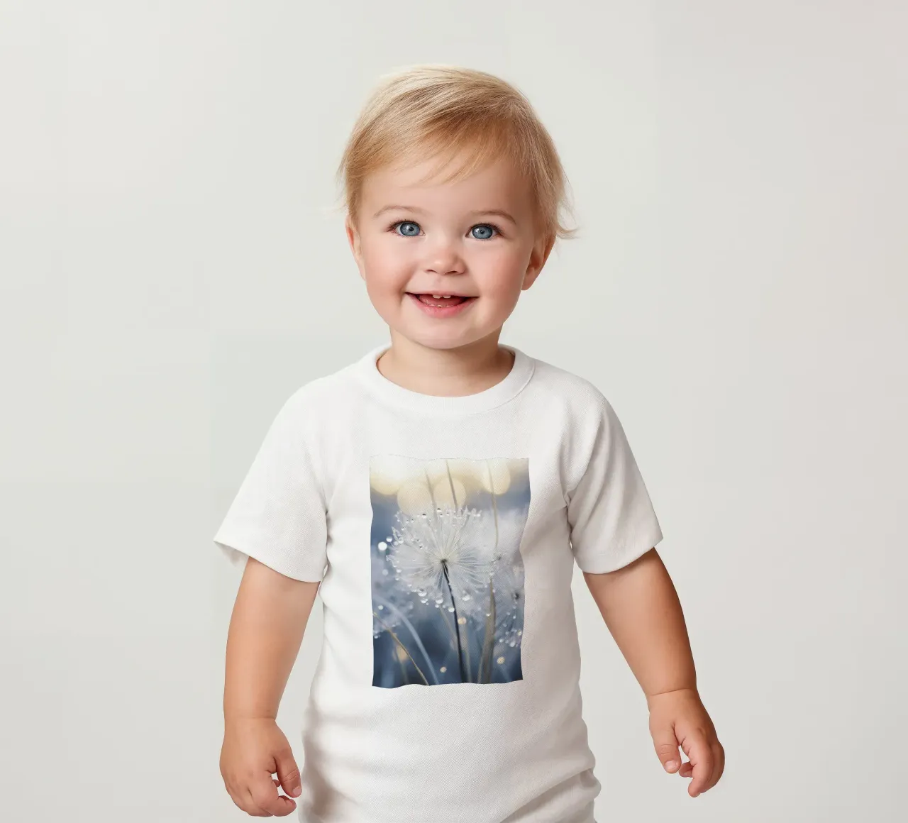 Drops On Dandelion maglietta neonato da treechild
