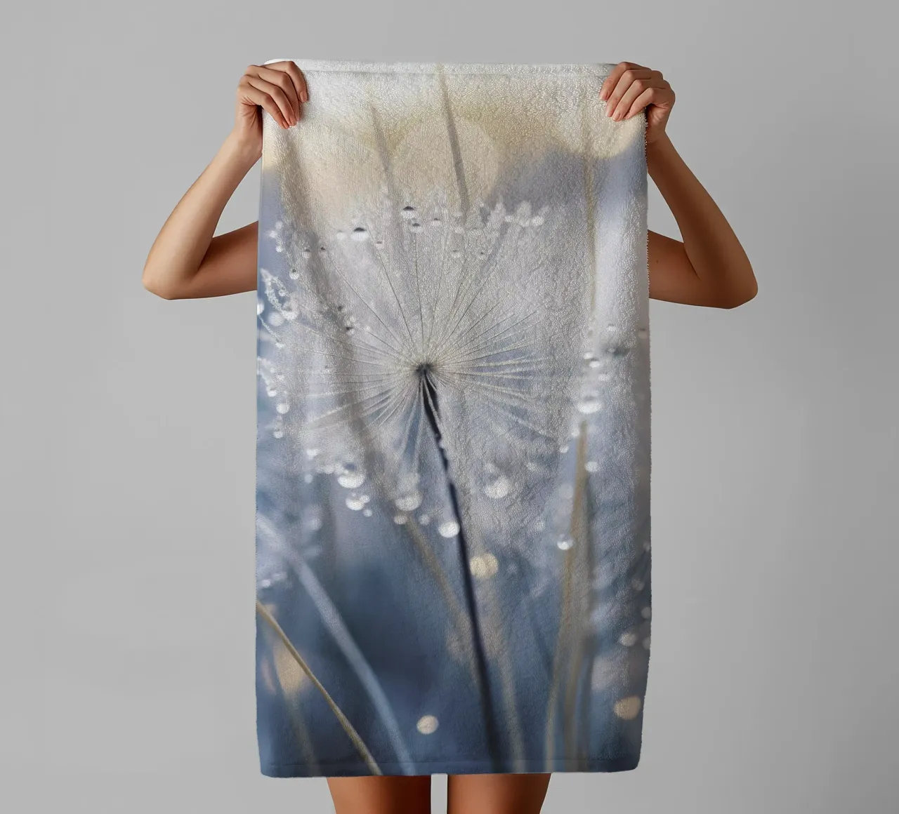 Drops On Dandelion asciugamano da bagno da treechild
