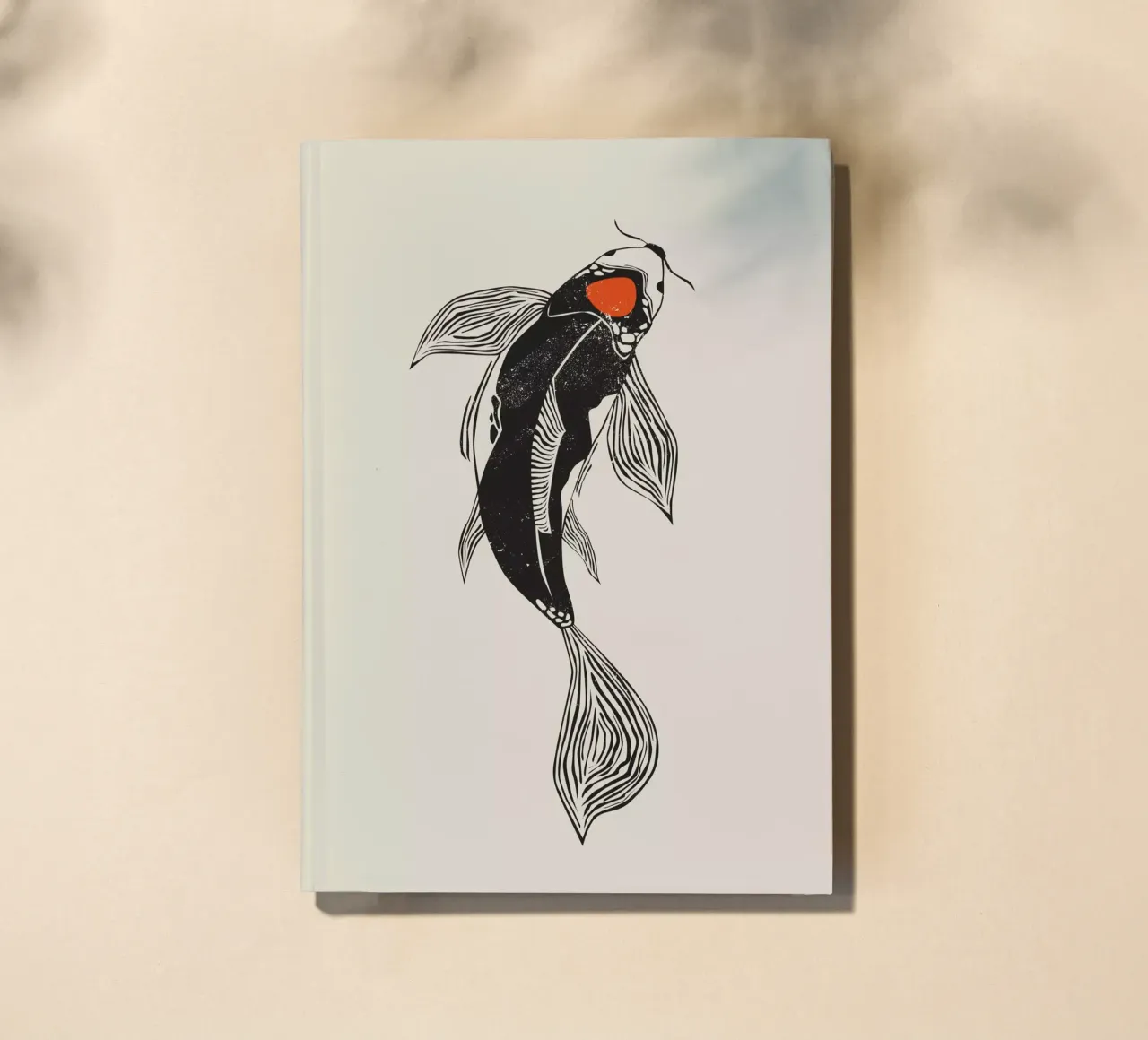 Koi Fisch Design Notizbuch von Indigo Rain