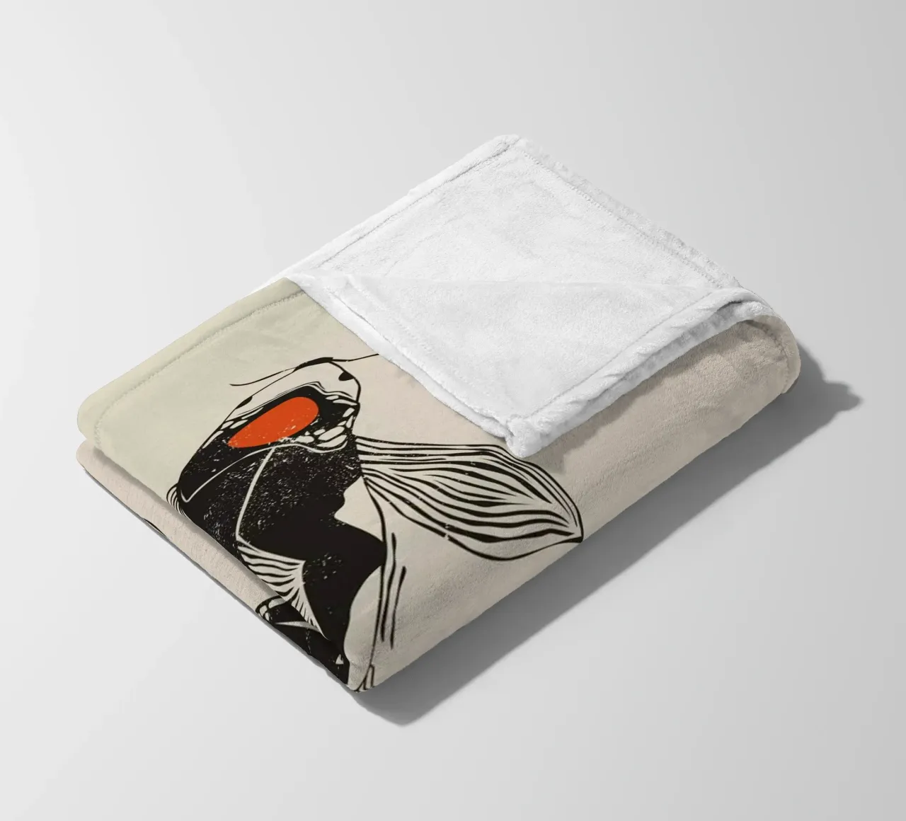 Design del pesce Koi coperta in pile da Indigo Rain