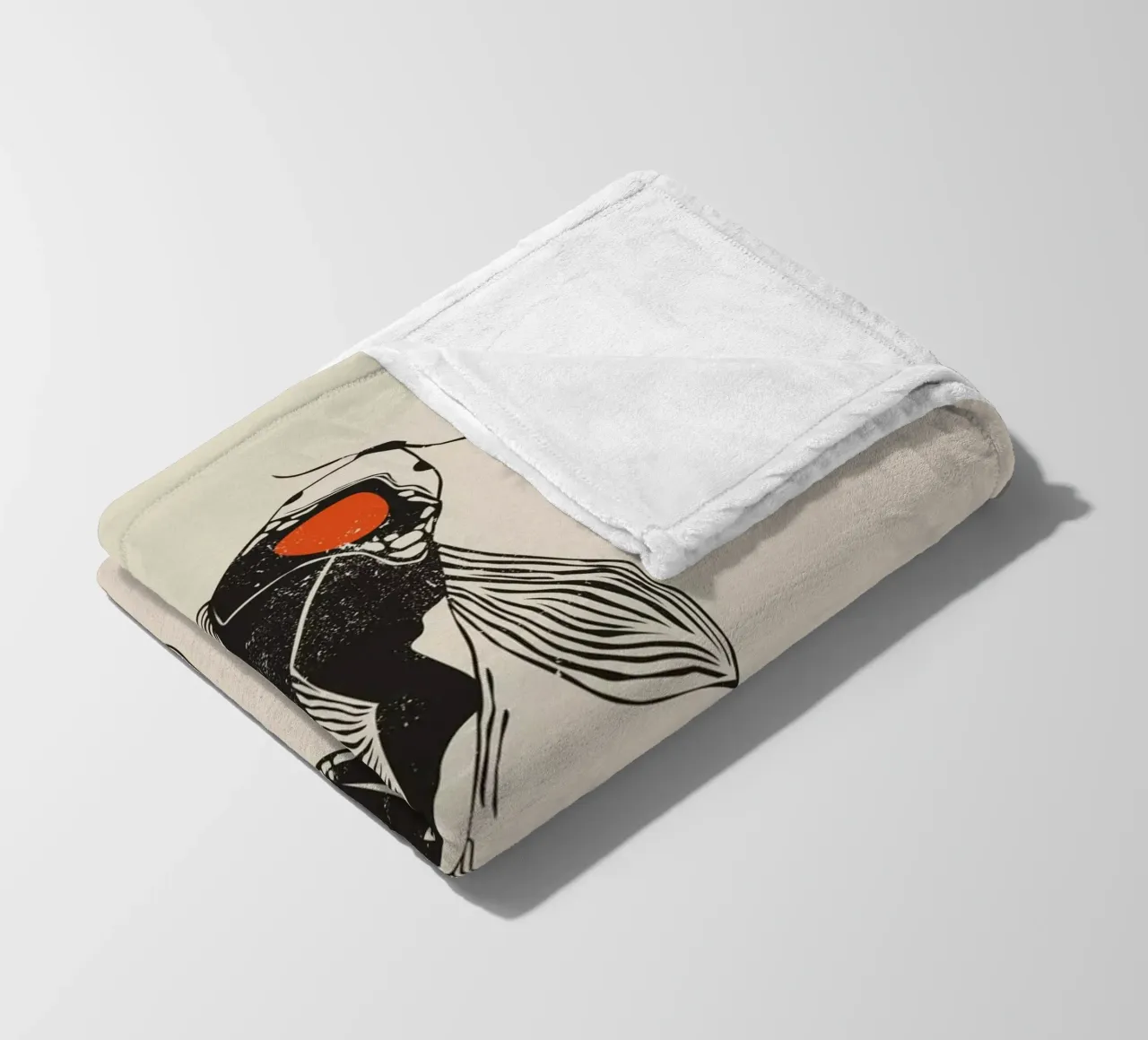Design del pesce Koi coperta in pile da Indigo Rain