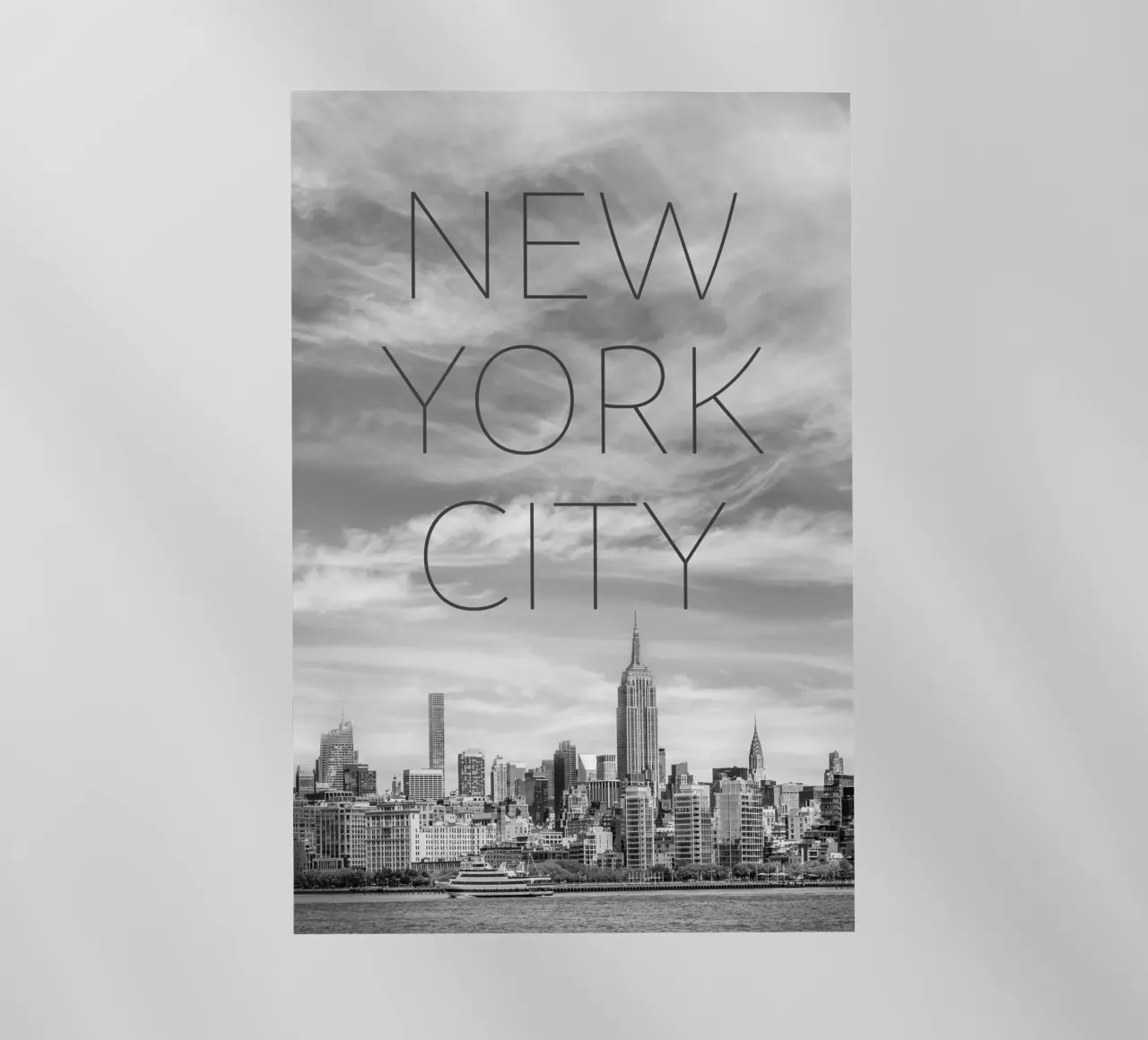 NYC Midtown Manhattan | Testo e skyline pellicola backlit da Melanie Viola