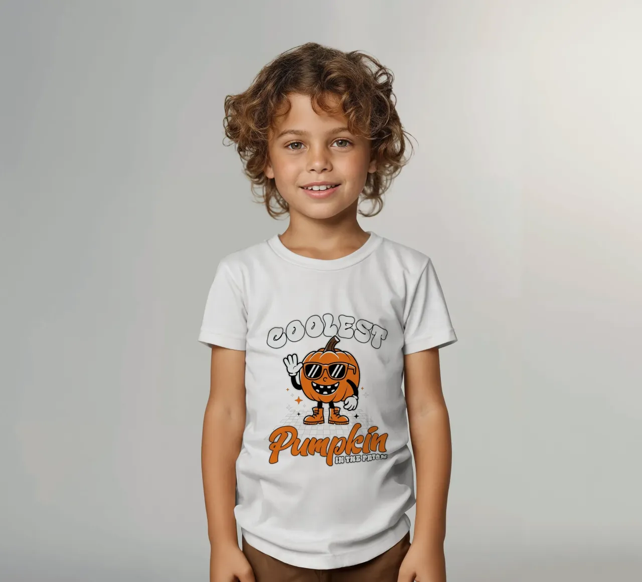 Coolest Pumpkin in the Patch t-shirt bambini da edsonramosart