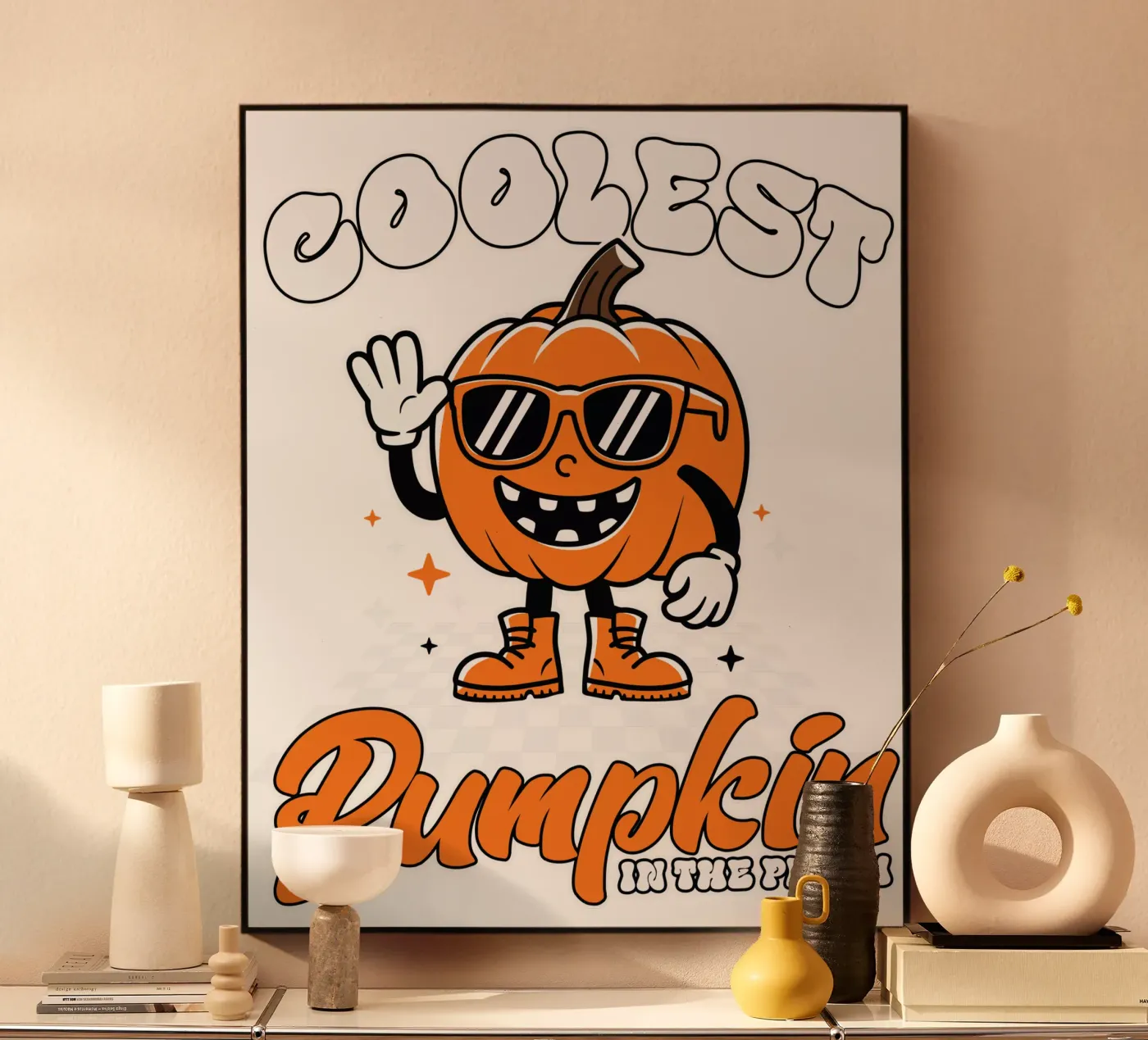 Coolest Pumpkin in the Patch acryl van edsonramosart