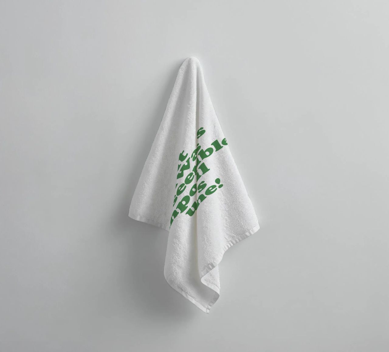 It Always Seems Impossible Until Its Done Typografie Design towel by THE MOTIVATED TYPE