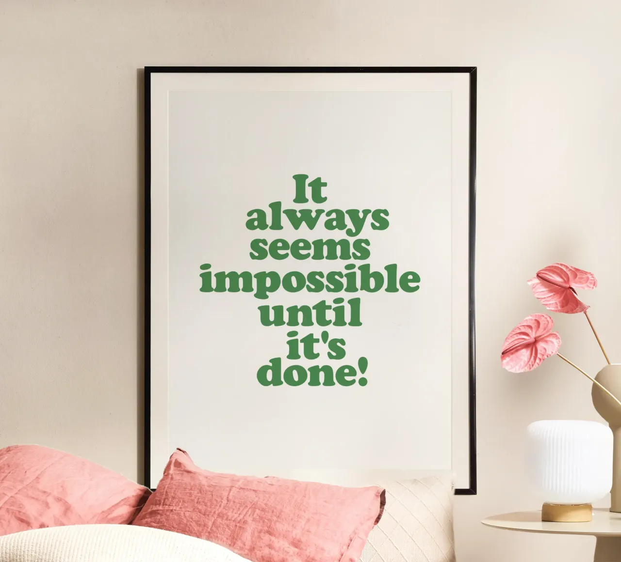 Sembra sempre impossibile finché non viene fatto Design tipografico carta hahnemühle da THE MOTIVATED TYPE