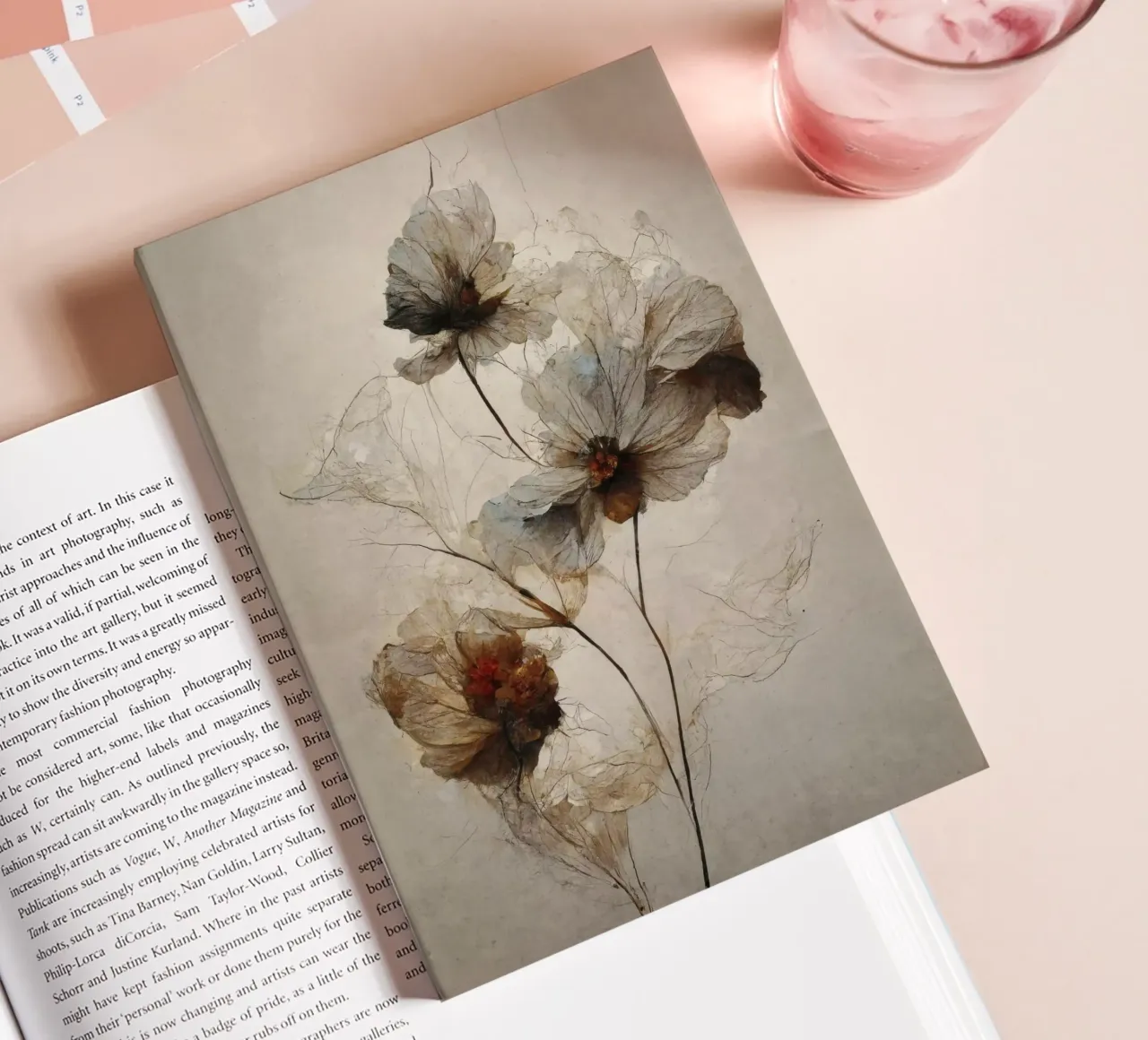 Dry Flowers No 3 notebook by treechild